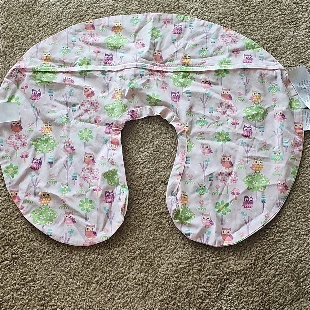 Boppy Owl Baby Pillow Cover Pink